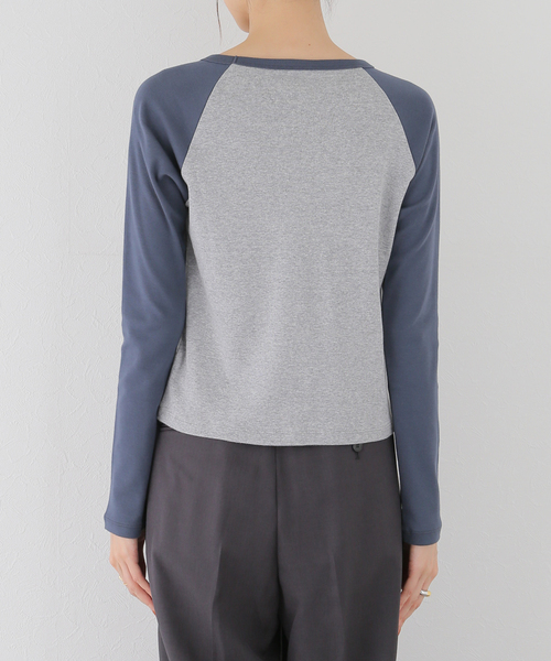 SLOBE citron.(スローブシトロン)の「SLOBE citron. petit raglan Dog TEE(Tシャツ/カットソー・レディース・ボルドー/ネイビー・FREE)」の21枚目の写真