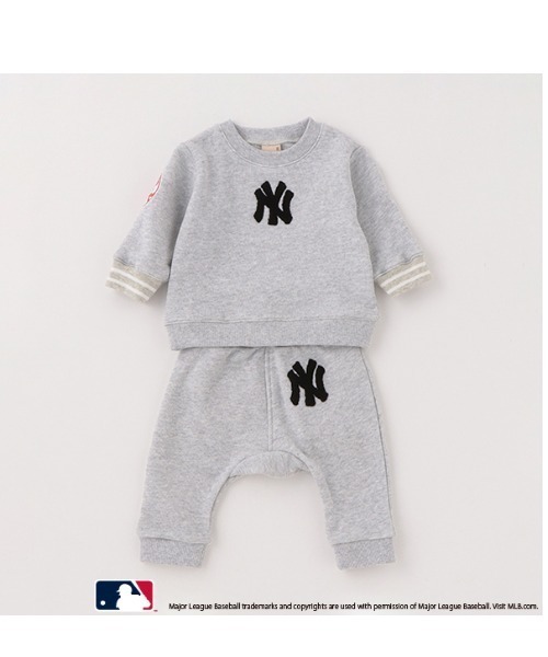 petit main（プティマイン）の「【MLB】スウェットセットアップ（アンサンブル・キッズ・ホワイト系その他/アイボリー/ネイビー・80ｃｍ/70cm）」の7枚目の写真