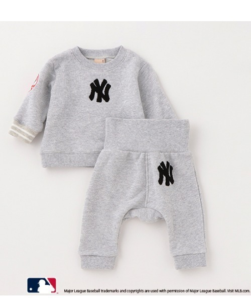 petit main（プティマイン）の「【MLB】スウェットセットアップ（アンサンブル・キッズ・ホワイト系その他/アイボリー/ネイビー・80ｃｍ/70cm）」の13枚目の写真