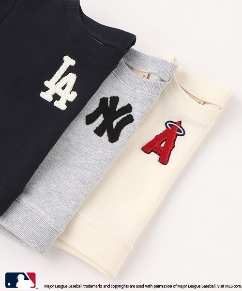 petit main（プティマイン）の「【MLB】スウェットセットアップ（アンサンブル・キッズ・ホワイト系その他/アイボリー/ネイビー・80ｃｍ/70cm）」の8枚目の写真