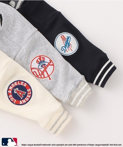 petit main（プティマイン）の「【MLB】スウェットセットアップ（アンサンブル・キッズ・ホワイト系その他/アイボリー/ネイビー・80ｃｍ/70cm）」の9枚目の写真