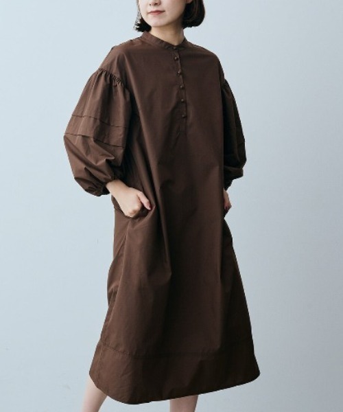 ＩＥＤＩＴ 日々に寄り添うボリュームスリーブシャツワンピース（ワンピース）｜IEDIT（イディット）