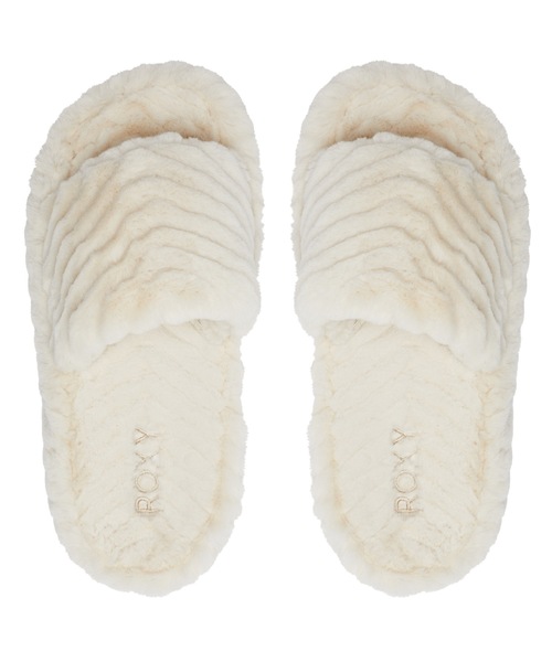 ROXY(ロキシー)の「SLIPPY COZY/ロキシーモコモコエコファースライドサンダル(サンダル・レディース・ホワイト/グリーン・23cm/24cm/25cm)」の8枚目の写真