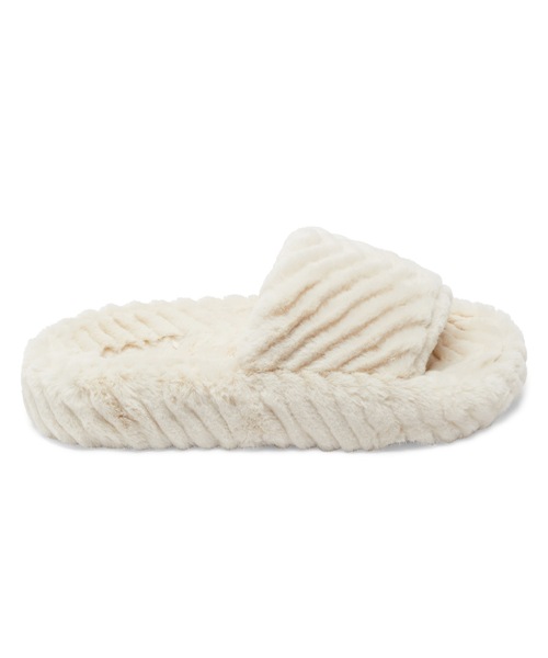 ROXY(ロキシー)の「SLIPPY COZY/ロキシーモコモコエコファースライドサンダル(サンダル・レディース・ホワイト/グリーン・23cm/24cm/25cm)」の10枚目の写真