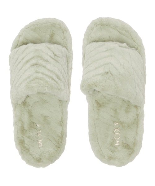 ROXY(ロキシー)の「SLIPPY COZY/ロキシーモコモコエコファースライドサンダル(サンダル・レディース・ホワイト/グリーン・23cm/24cm/25cm)」の12枚目の写真