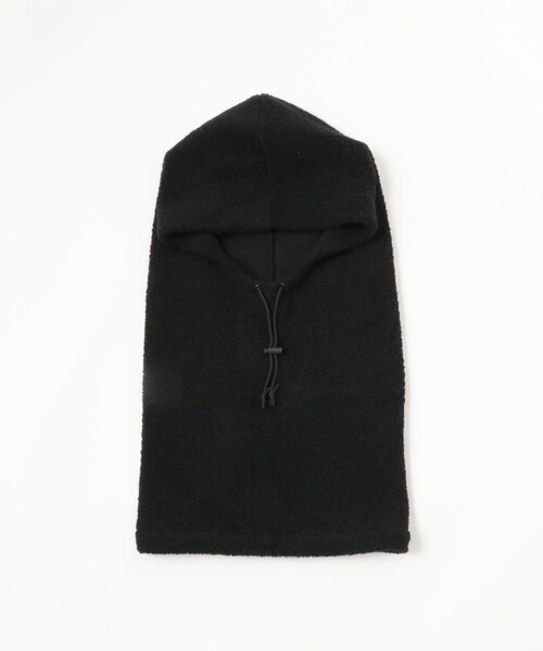 fennica（フェニカ）の「cableami / RECYCLE WOOL HOOD フード（ニットキャップ/ビーニー・メンズ・ブラック/ベージュ・ONE SIZE）」の7枚目の写真