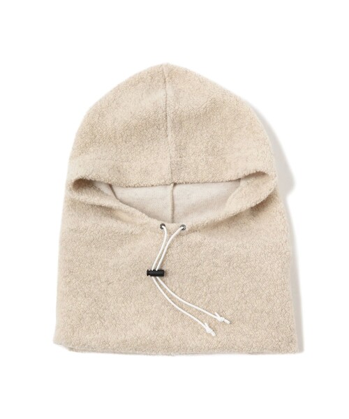 fennica（フェニカ）の「cableami / RECYCLE WOOL HOOD フード（ニットキャップ/ビーニー・メンズ・ブラック/ベージュ・ONE SIZE）」の10枚目の写真