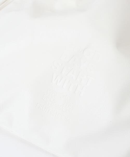 FRUIT OF THE LOOM(フルーツオブザルーム)の「∴WEGO/別注FRUIT OF THE LOOM PUトートバッグ(トートバッグ・レディース・ホワイト/ブラック・FREE)」の4枚目の写真