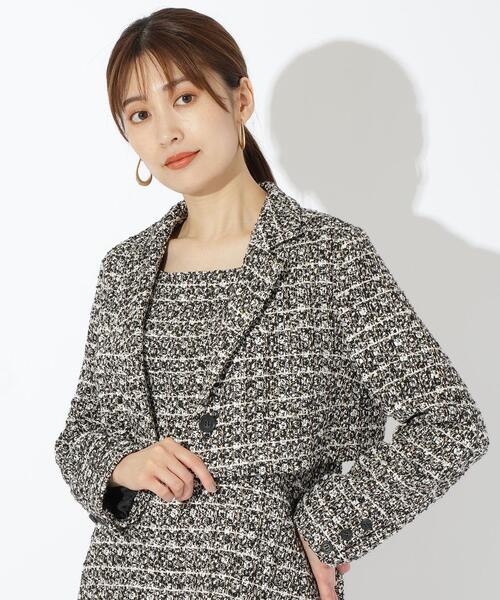 セール】ファンシーツイードミニワンピース＋ジャケットセット