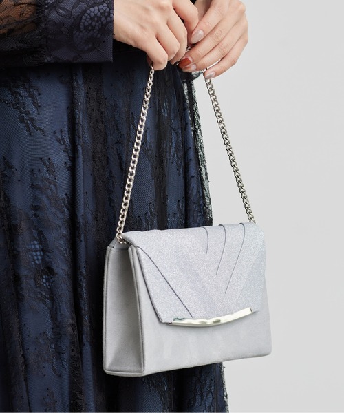 Thevon(ゼボン)の「【オケージョン】ラメフラップクラッチバッグ(ハンドバッグ・レディース・ベージュ/ブラック/グレー・FREE)」の15枚目の写真