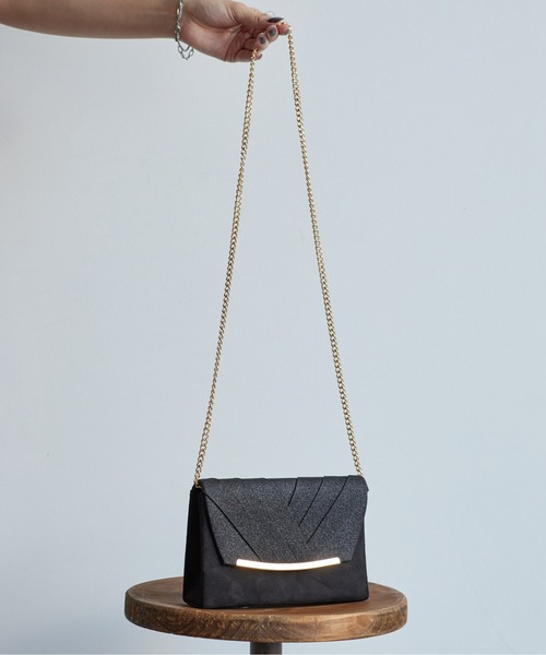 Thevon(ゼボン)の「【オケージョン】ラメフラップクラッチバッグ(ハンドバッグ・レディース・ベージュ/ブラック/グレー・FREE)」の20枚目の写真