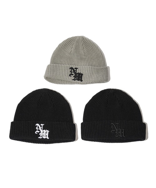 NineMicrophones（ナインマイクロフォンズ）の「LOW WATCH-Gothic-（ニットキャップ/ビーニー・メンズ・ブラック×ブラック/グレー/ブラック×ホワイト・FREE）」の4枚目の写真