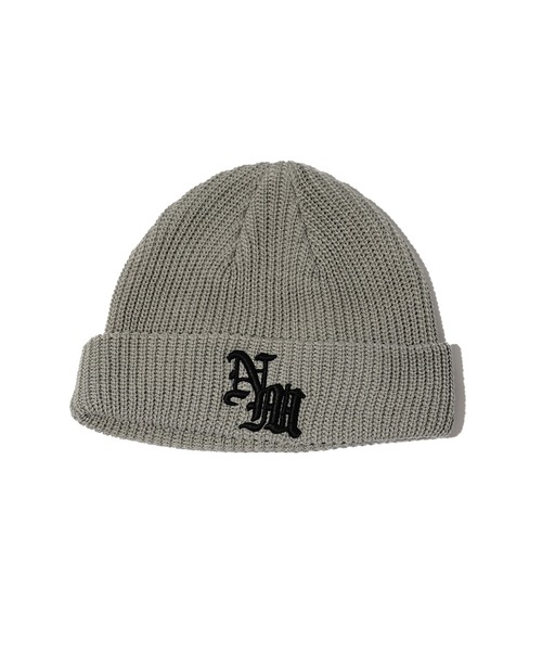 NineMicrophones（ナインマイクロフォンズ）の「LOW WATCH-Gothic-（ニットキャップ/ビーニー・メンズ・ブラック×ブラック/グレー/ブラック×ホワイト・FREE）」の6枚目の写真