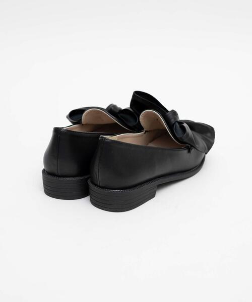 WEGO（ウィゴー）の「WEGO/リボンローファー（ローファー・レディース・ブラック系その他2/アイボリー/ブラック・MEDIUM/LARGE）」の8枚目の写真