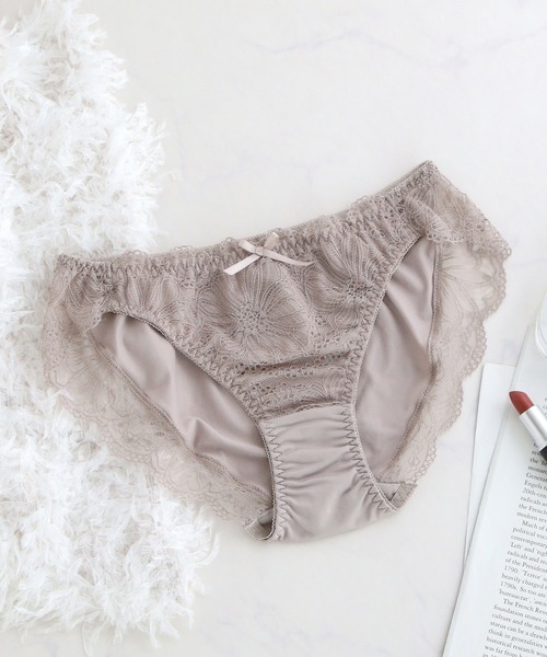 tu-hacci(ツーハッチ)の「ダリアレースショーツ 【ショーツ単品】(ショーツ・レディース・モカ/ブラック/ピンク/プラム/アイボリー/イエロー/グレイッシュブルー・X-LARGE/LARGE/MEDIUM/M/L/XL)」の17枚目の写真