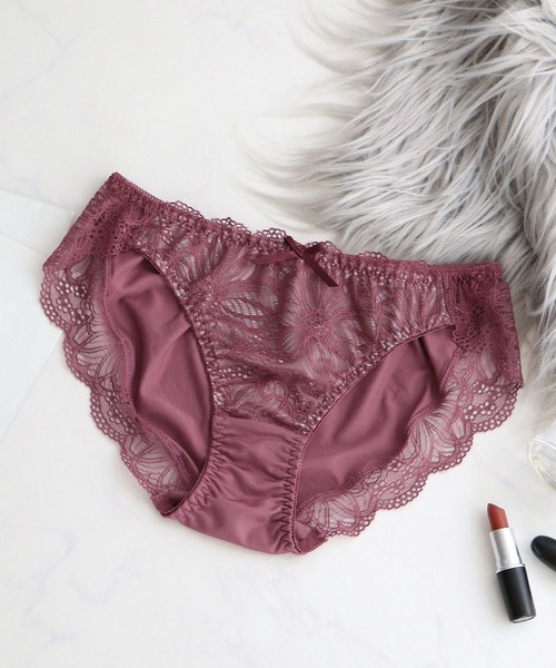 tu-hacci(ツーハッチ)の「ダリアレースショーツ 【ショーツ単品】(ショーツ・レディース・モカ/ブラック/ピンク/プラム/アイボリー/イエロー/グレイッシュブルー・X-LARGE/LARGE/MEDIUM/M/L/XL)」の18枚目の写真