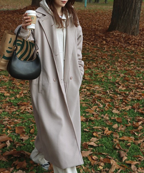 COURO（コウロ）の「ハーフムーンホーボーバッグ（ハンドバッグ・レディース・ブラック/アイボリー/ブラウン/ブラック系/ダークブラウン・FREE）」の9枚目の写真