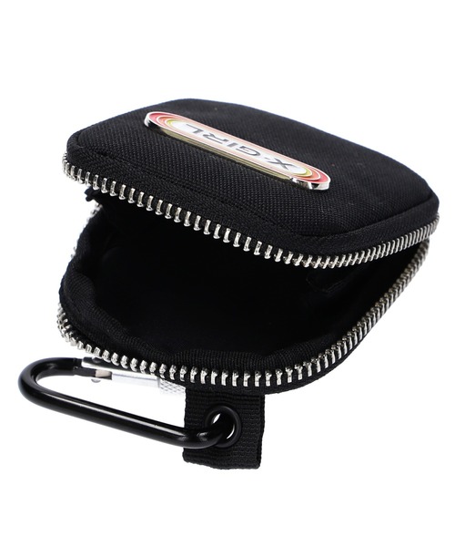 X-girl（エックスガール）の「OVAL LOGO MULTI CASE（ポーチ・レディース・ピンク/ブラック・ONE SIZE）」の5枚目の写真