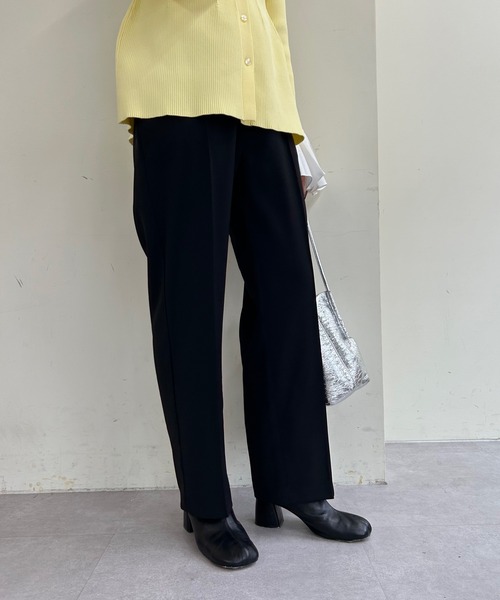 SHENERY(シーナリー)の「ダブルクロステーパードパンツ(その他パンツ・レディース・オフホワイト/ブラック・36/38)」の8枚目の写真