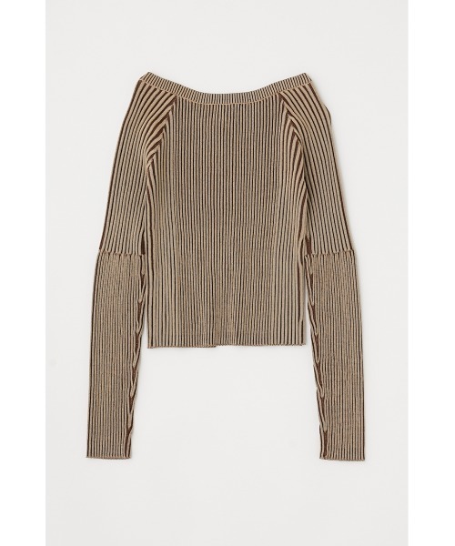 MOUSSY（マウジー）の「ZIP UP RIB トップス（ニット/セーター）」 - WEAR