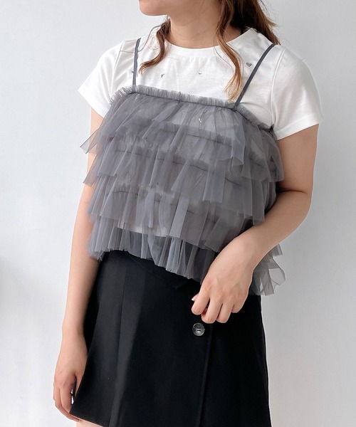 AS KNOW AS plus(アズノゥアズプラス)の「◎アソートビスチェキャミソール(キャミソール・レディース・ブラック/シルバー/アイボリー/ブラック系/シルバー系/アイボリー系1/グレー系1/アイボリー系2/シルバー系3/アイボリー系3・FREE)」の1枚目の写真