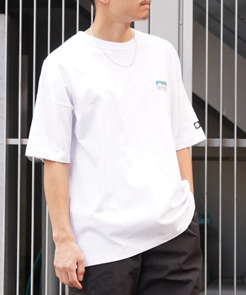 ELEMENT(エレメント)の「ELEMENT/エレメント オーバーサイズTシャツ バックプリントTee クルーネック半袖T BE021-223(Tシャツ/カットソー・メンズ・ブラック/ベージュ/ホワイト・XL/L/M)」の5枚目の写真