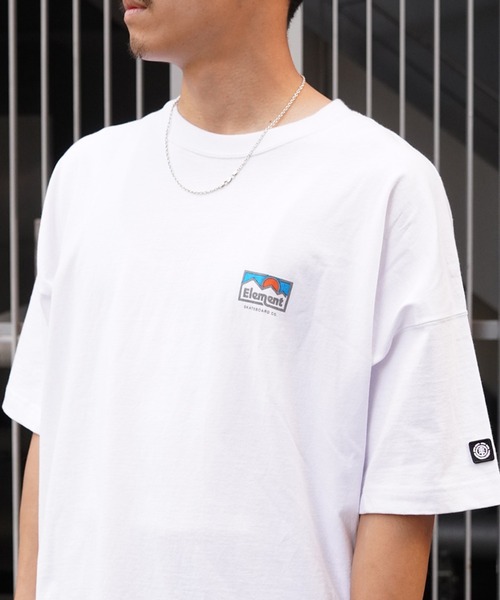ELEMENT(エレメント)の「ELEMENT/エレメント オーバーサイズTシャツ バックプリントTee クルーネック半袖T BE021-223(Tシャツ/カットソー・メンズ・ブラック/ベージュ/ホワイト・XL/L/M)」の11枚目の写真