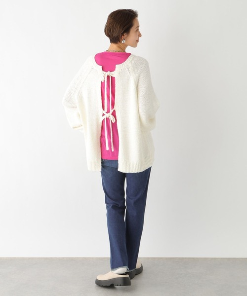 LEPSIM（レプシィム）の「【産前・産後対応】マタニティ／2WAY MIXプルオーバー　992060（マタニティウェア/グッズ・レディース・ライトグリーン/アイボリー/ブルー・FREE）」の7枚目の写真