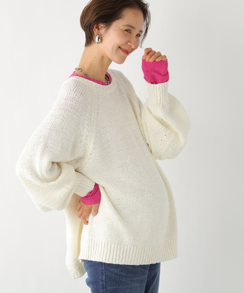 LEPSIM（レプシィム）の「【産前・産後対応】マタニティ／2WAY MIXプルオーバー　992060（マタニティウェア/グッズ・レディース・ライトグリーン/アイボリー/ブルー・FREE）」の15枚目の写真