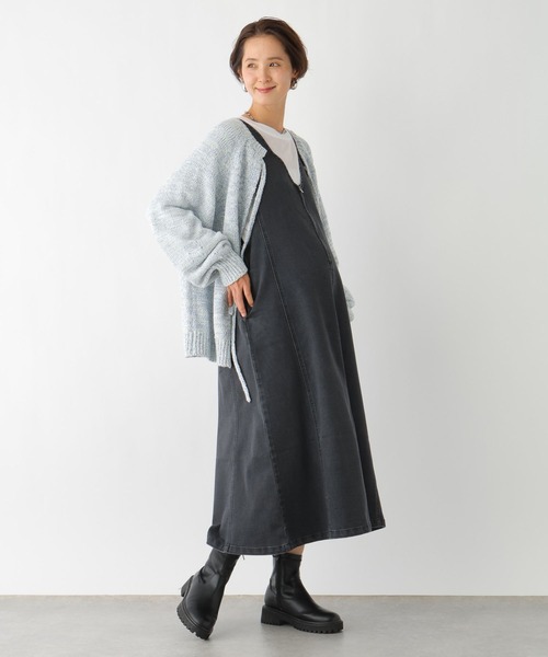 LEPSIM（レプシィム）の「【産前・産後対応】マタニティ／2WAY MIXプルオーバー　992060（マタニティウェア/グッズ・レディース・ライトグリーン/アイボリー/ブルー・FREE）」の16枚目の写真