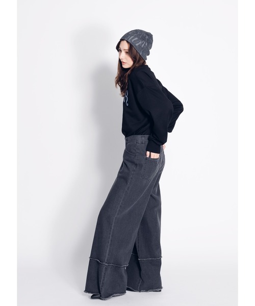 Adoon plain（アドーンプレーン）の「アソートプリントスウェット（スウェット・レディース・ブラック/サックスブルー/その他・FREE）」の9枚目の写真