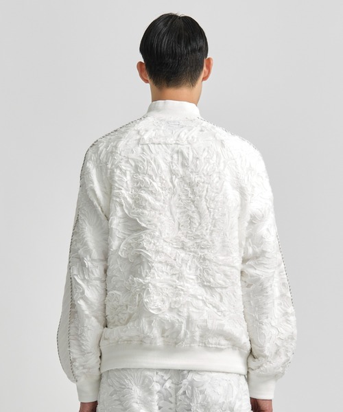 タグ付き！新品未使用OHGA JACQUARD JACKET ホワイト JACQUARD JACKET | OHGA