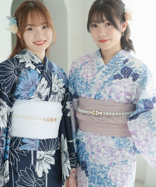 CELEN（セレン）の「【浴衣小物】ビジュー＆パールベルト 帯飾り ゆかた飾り紐（和装小物・レディース・ゴールド・FREE）」の17枚目の写真