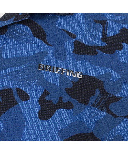 イ*ル様 BRIEFING ブリーフィング カモフラージュ柄 ポロシャツ グリー