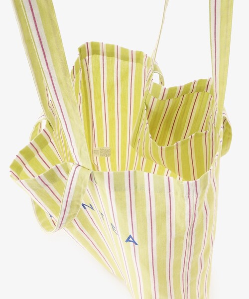 Afternoon Tea（アフタヌーンティー）の「ストライプトートバッグL（トートバッグ・レディース・グリーン・ONE SIZE）」の4枚目の写真