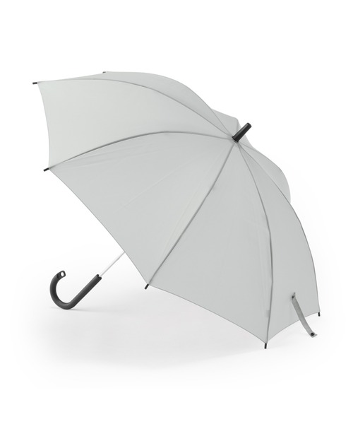 無印良品(ムジルシリョウヒン)の「晴雨兼用 しるしのつけられる傘 親骨の長さ60cm・8本骨(長傘・レディース・ライトグレー・60cm)」の1枚目の写真