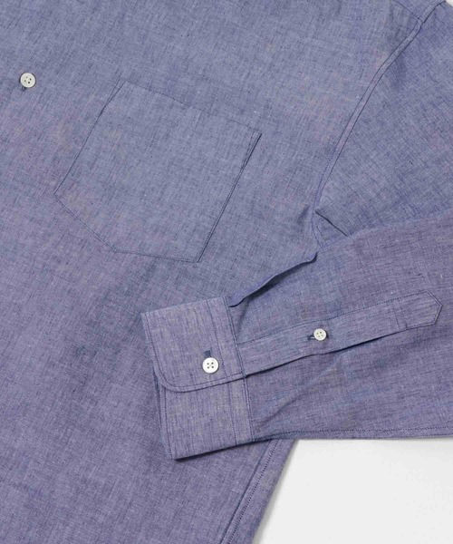 URBAN RESEARCH（アーバンリサーチ）の「ALBINI LINEN OVER SHIRTS（シャツ/ブラウス・メンズ・ブルー系その他/ホワイト/ブルー/ピンク・SMALL/MEDIUM/LARGE）」の12枚目の写真
