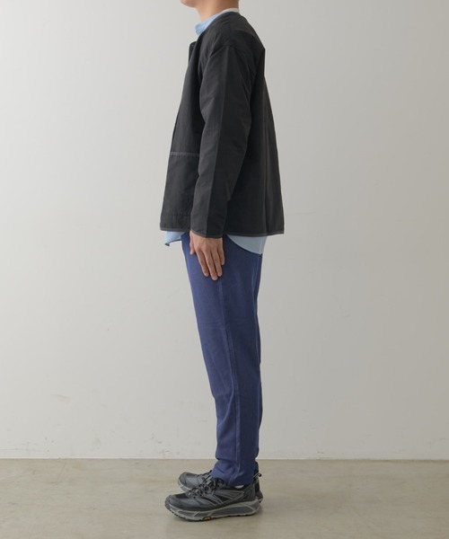 CIAOPANIC TYPY（チャオパニックティピー）の「ナイロンノーカラーシャツジャケット(セットアップ対応)（ナイロンジャケット・メンズ・ライトグレー/ブラック・MEDIUM/LARGE）」の18枚目の写真