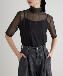 rienda | 【WEB限定】シアーチュールトップス 春服(Tシャツ/カットソー)