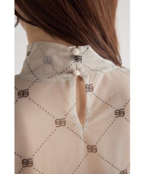 rienda（リエンダ）の「【WEB限定】シアーチュールトップス 春服（Tシャツ/カットソー・レディース・アイボリー/ブラック・FREE）」の15枚目の写真