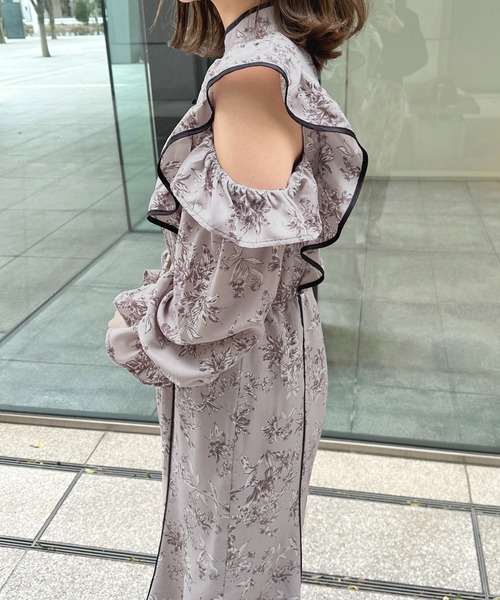apres jour(アプレジュール)の「チャイナボタンアソートワンピース【ZOZOTOWN限定アイテム】(ワンピース・レディース・レッド系その他/ピンクベージュ/ブラック系その他・フリー/X-LARGE)」の15枚目の写真