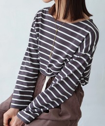 ボートネックボーダーTシャツ