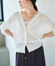 le.coeur blanc | シアーVネックカーディガン(カーディガン/ボレロ)