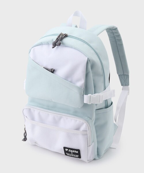 PINK-latte（ピンクラテ）の「◆【容量約24l】切り替えフラップポリリュック（バックパック/リュック・キッズ・ブラック/ライトブルー・00）」の16枚目の写真