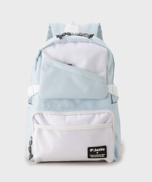 PINK-latte（ピンクラテ）の「◆【容量約24l】切り替えフラップポリリュック（バックパック/リュック・キッズ・ブラック/ライトブルー・00）」の17枚目の写真