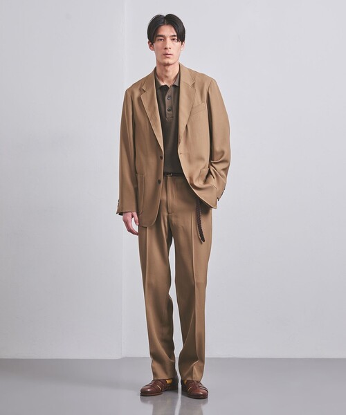 【美品 希少サイズXL】ユナイテッドアローズ バーズアイ ニットポロ 紺 UNITED ARROWS（ユナイテッドアローズ）の「バーズアイ
