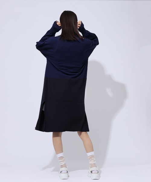ENIM BY VICKY（エニムバイビッキー）の「2WAYニットカーディガン《手洗い可能》（カーディガン/ボレロ・レディース・ネイビー/ブラック・M）」の11枚目の写真