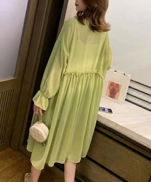 Miniministore(ミニミニストア)の「サマーカーディガン レディース シフォン(カーディガン/ボレロ・レディース・ベージュ/ホワイト/ピンク/ブラック・FREE)」の10枚目の写真