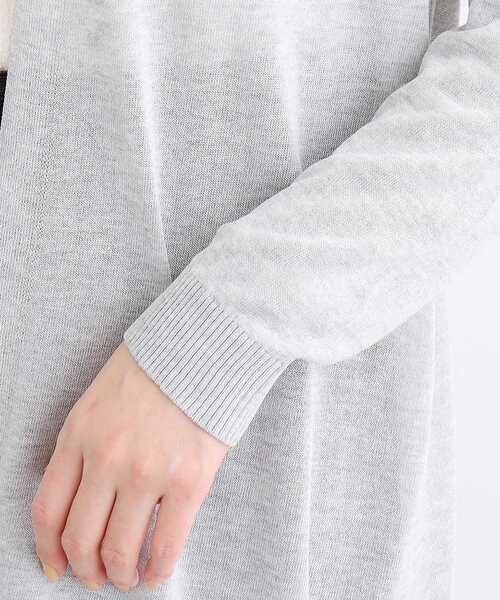 grove（グローブ）の「◆【洗える／接触冷感／UVカット】ベーシックロングカーディガン（カーディガン/ボレロ・レディース・ライトグレー/ナチュラル/オフホワイト/ブラック・03/02/01/04/05）」の11枚目の写真