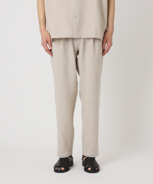 JOURNAL STANDARD relume（ジャーナルスタンダード　レリューム）の「TECH CANVAS ワイドイージーパンツ（スラックス・メンズ・クリアブルー/アイボリー/オリーブ/ブラック・LARGE/MEDIUM/SMALL）」の20枚目の写真